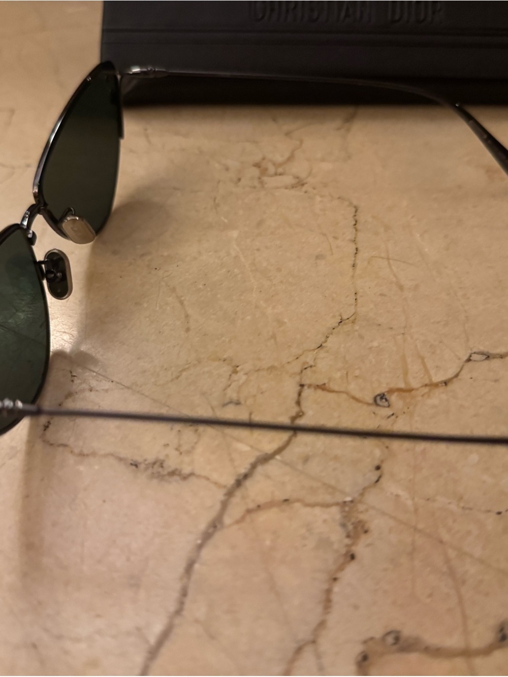Dior Black Cat-Eye Sunglasses with Dark Lenses - Picture 4 of 4